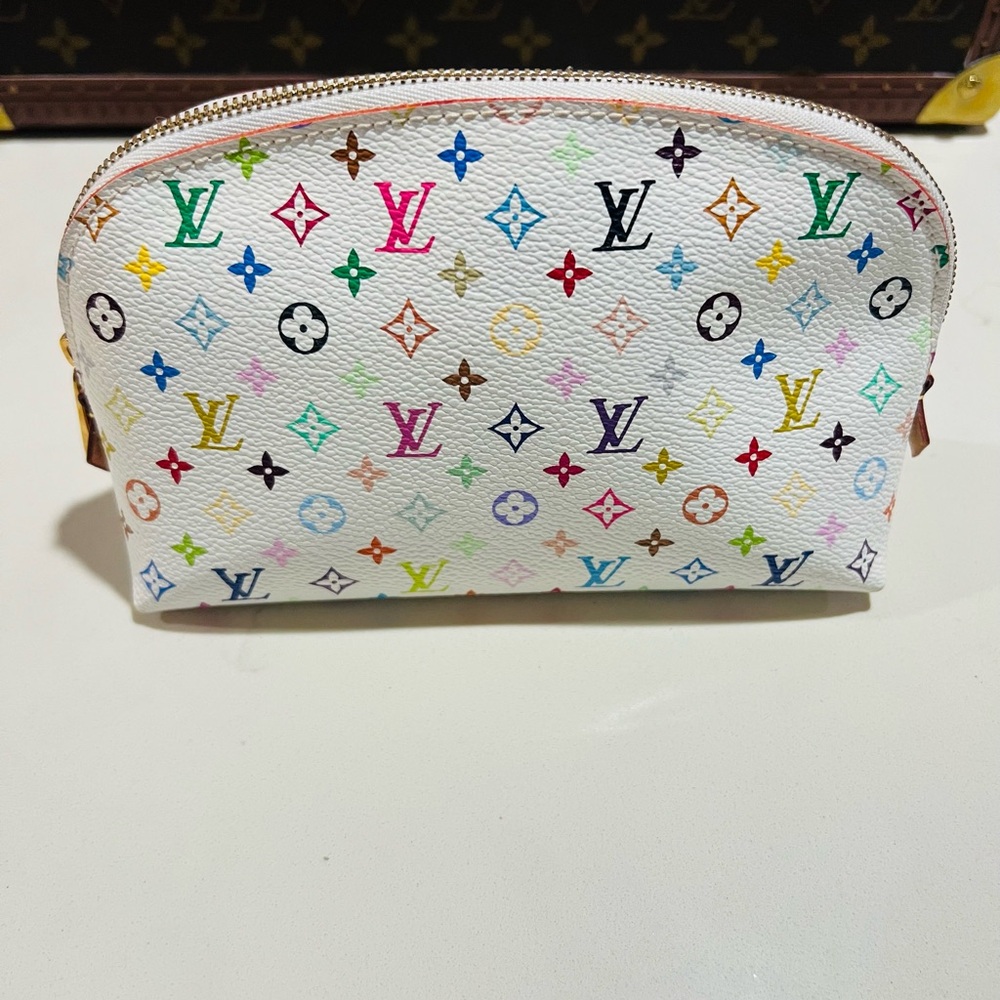 Louis Vuitton multicolor cosmetic pouch